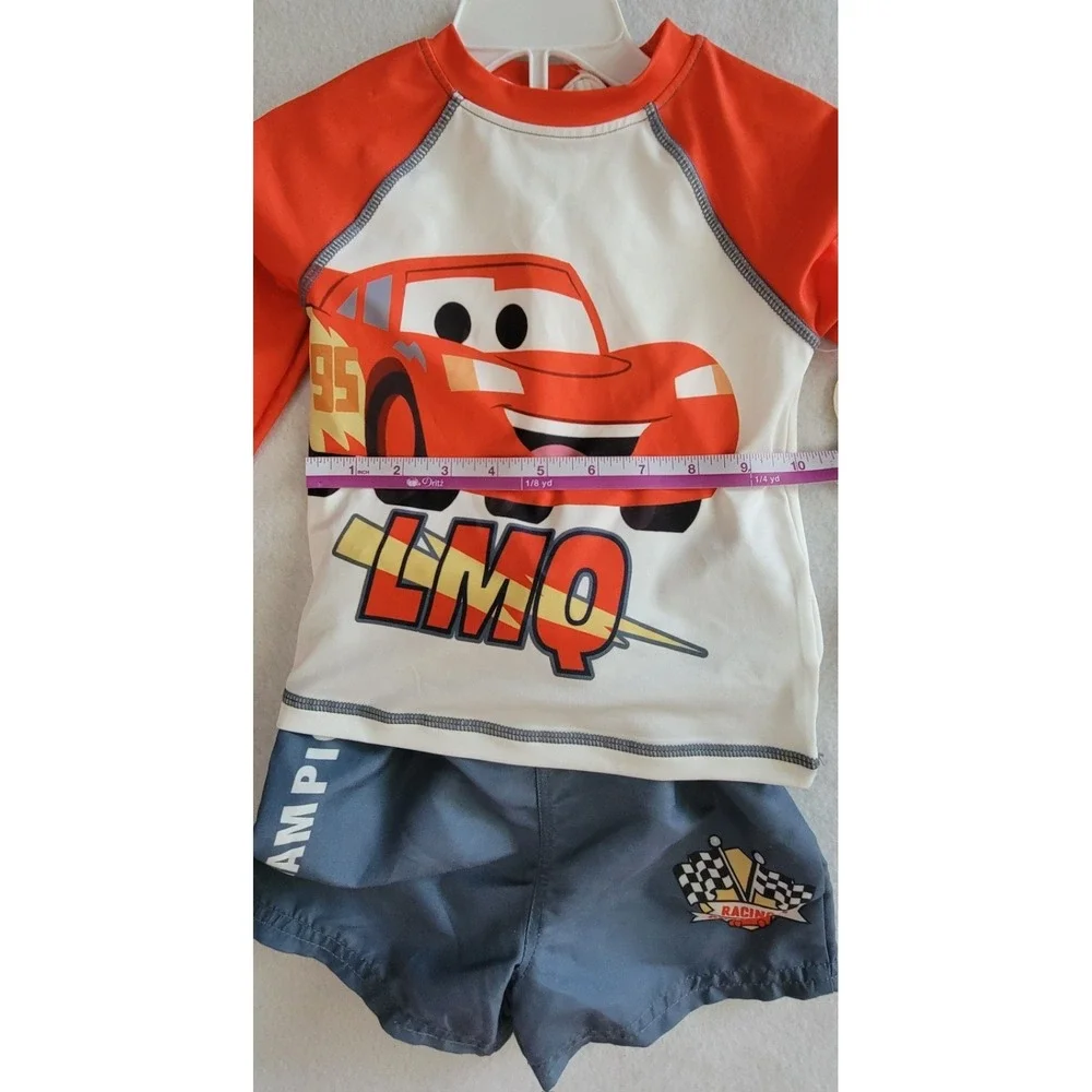 Disney Cars Lightning McQueen Baby Guard and Swim  Outfit Set Multicolor 24 Mont